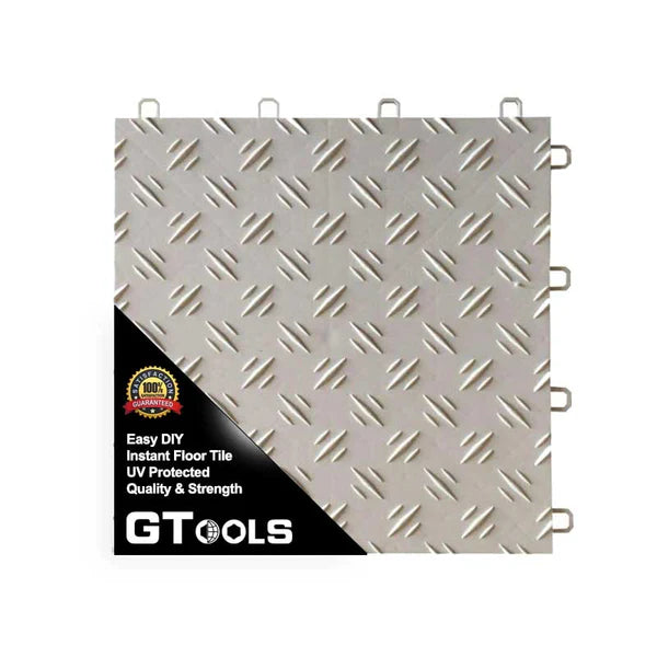 305 series Chequer Plate Garage Floor Tile Box of 22