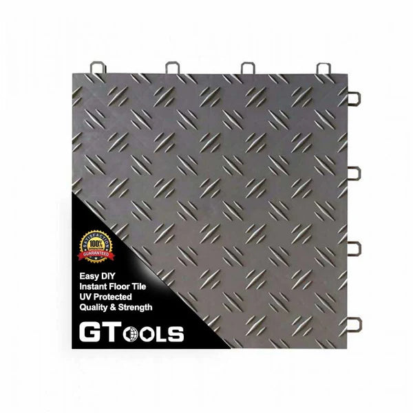 305 series Chequer Plate Garage Floor Tile Box of 22
