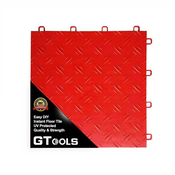 305 series Chequer Plate Garage Floor Tile Box of 22