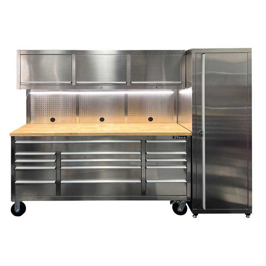 1.8M Stainless Steel Roll Cab + 1 (or more) Tall Locker Combo