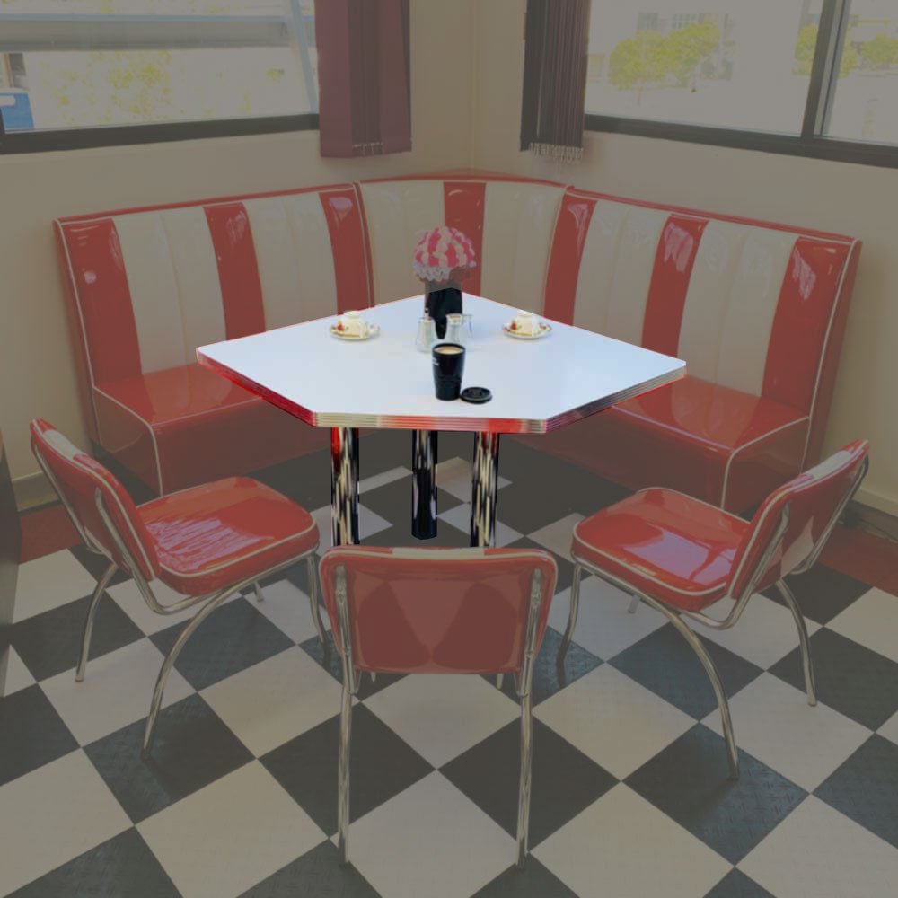 1950 Retro Cafe Corner Diner Set