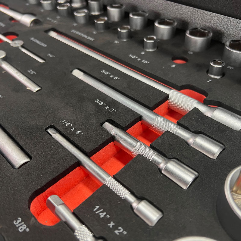 72 Piece Metric Socket Set in EVA Tray