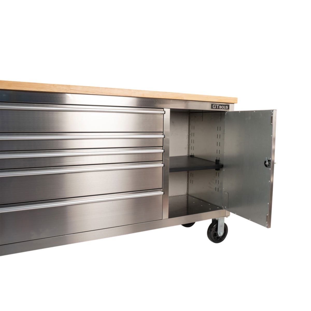 1.8m Roll Cab/Bench 9-Drawer + Cupboard