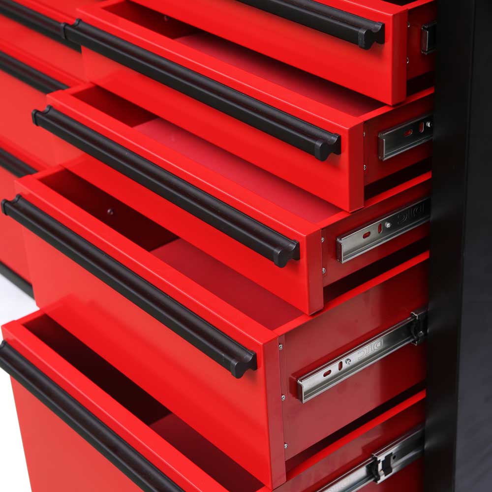 1.8M Steel Workbench, Mega Drawer Rolling Tool Chest