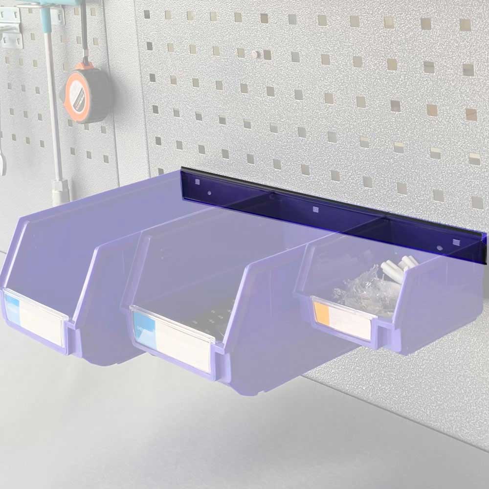 Pegboard Tray Rail for Bin Organisers