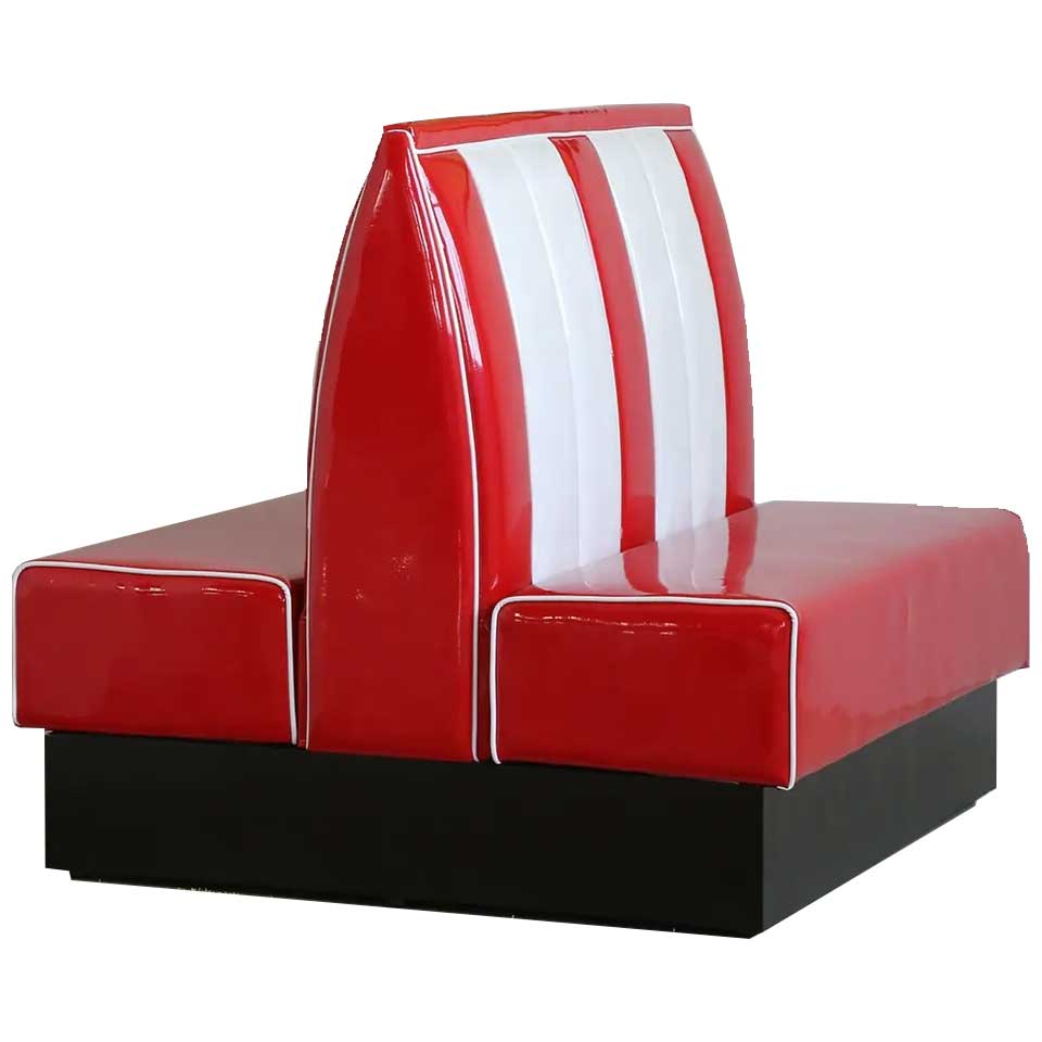 1950 Retro Cafe Diner Booth Sofa Back 2 Back Set - Premium Cafe Booth from GTools - Just $1298.00! Shop now at GTools
