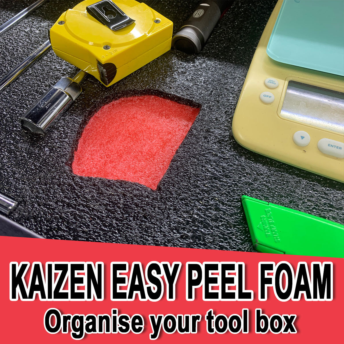 Kaizen Easy Peel Tool Foam (2 pack) 1Mx0.67Mx30mm per sheet