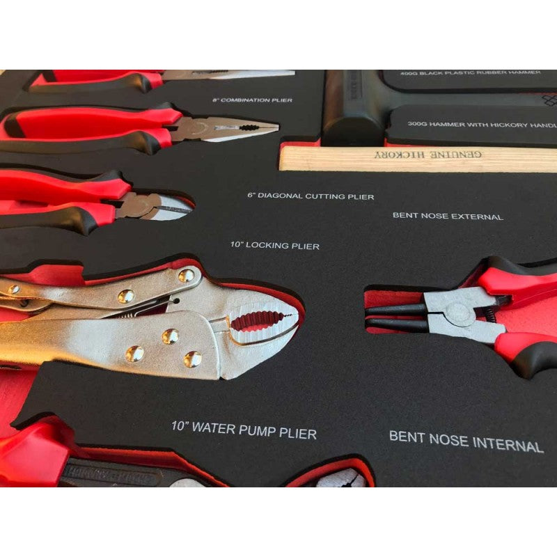 11 Piece Plier & Hammer Set in EVA Tray