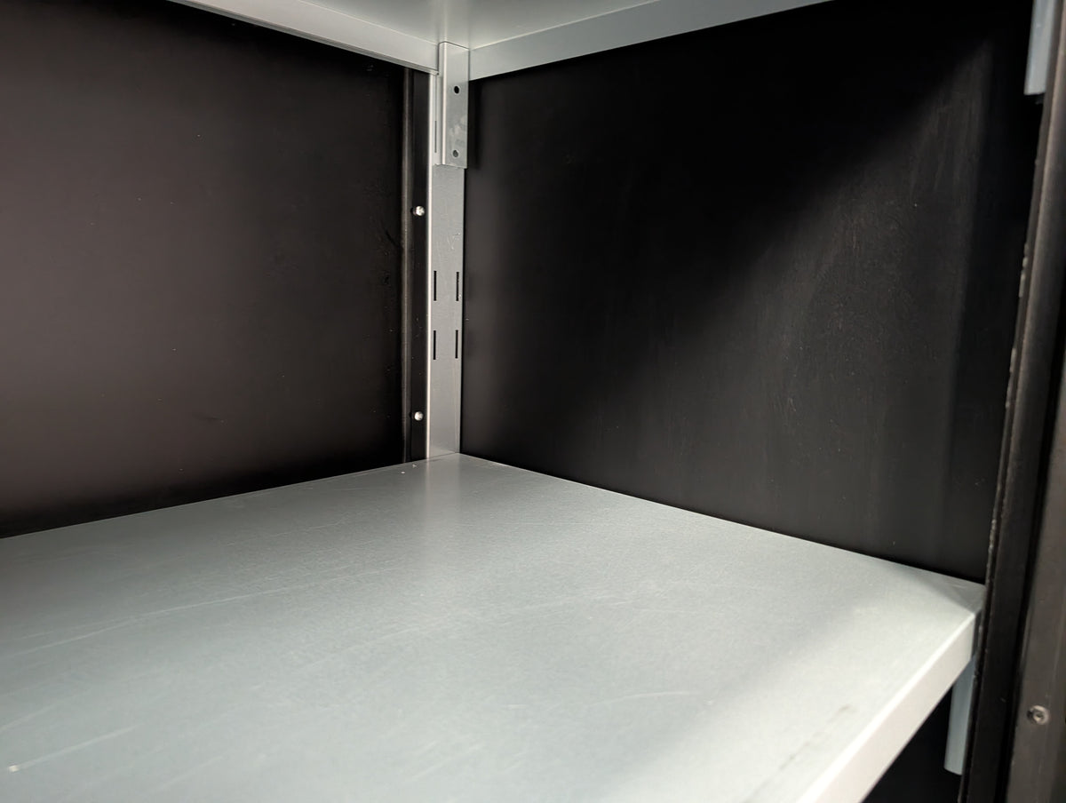 Red Powder Coated Double Door Locker Cabinet