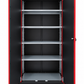 Red Powder Coated Double Door Locker Cabinet