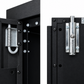 Black Powder Coated Double Door Locker Cabinet