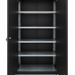 Black Powder Coated Double Door Locker Cabinet