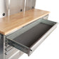 3M Stainless Steel Workbench and Two Locker Cabinet Combo
