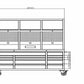 1.8M Black Tinted Stainless Steel Workbench Upper Cabinet Combo + Power Board & Panels