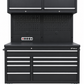 1.4M Black Powder Coat Workbench Combo with UPPER CABINETS