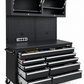 1.4M Black Powder Coat Workbench Combo with UPPER CABINETS