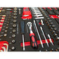 101 piece 1/4″ drive sockets, Screwdriver & Hex Star Key set in EVA Tray