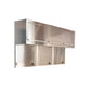 1.8M Stainless Steel Overhead Cabinets, Pegboards & Support Frames Set