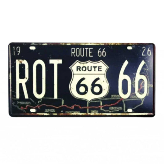 Number Plate Route 66