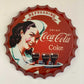 35cm Man Cave Metal Bottle Cap Tin Sign