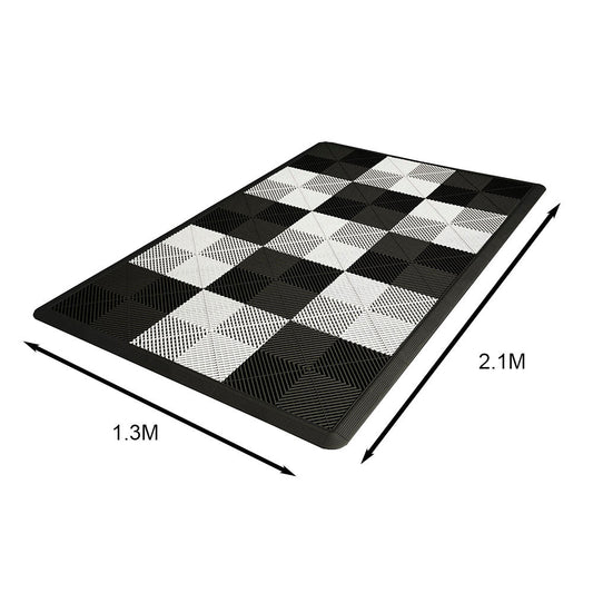 Motorcycle Podium Ribbed Grid Tile Set 1.3M x 2.1M
