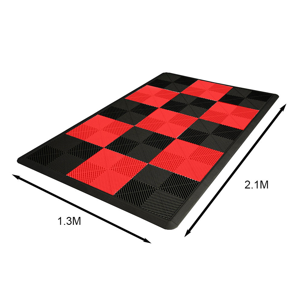 Motorcycle Podium Ribbed Grid Tile Set 1.3M x 2.1M