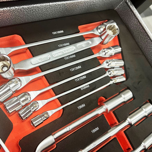 Offset and L Type Spanner Set in EVA Tray