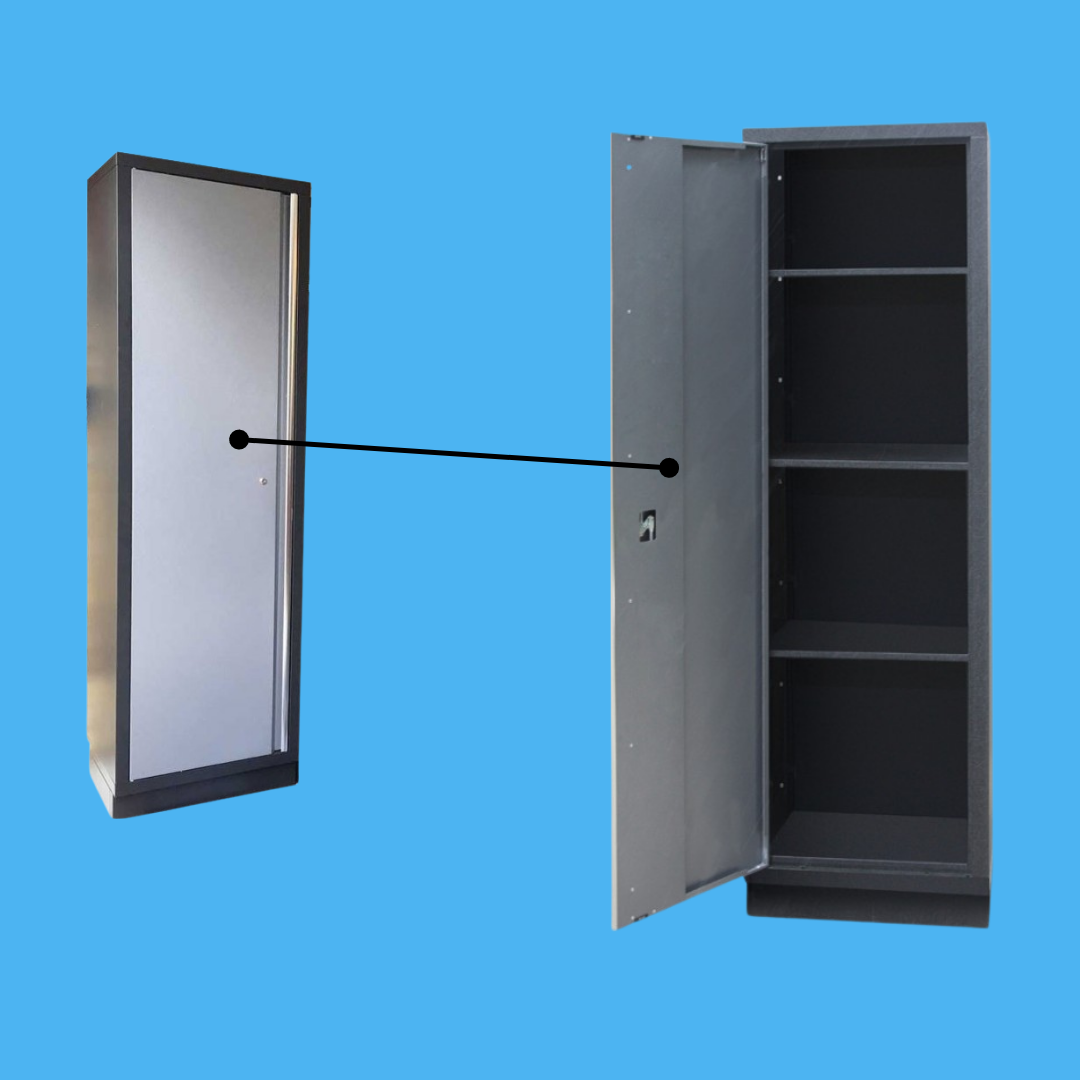 3.2M Workbench, Drawer & 2 x Single Door Tall Cabinet Set